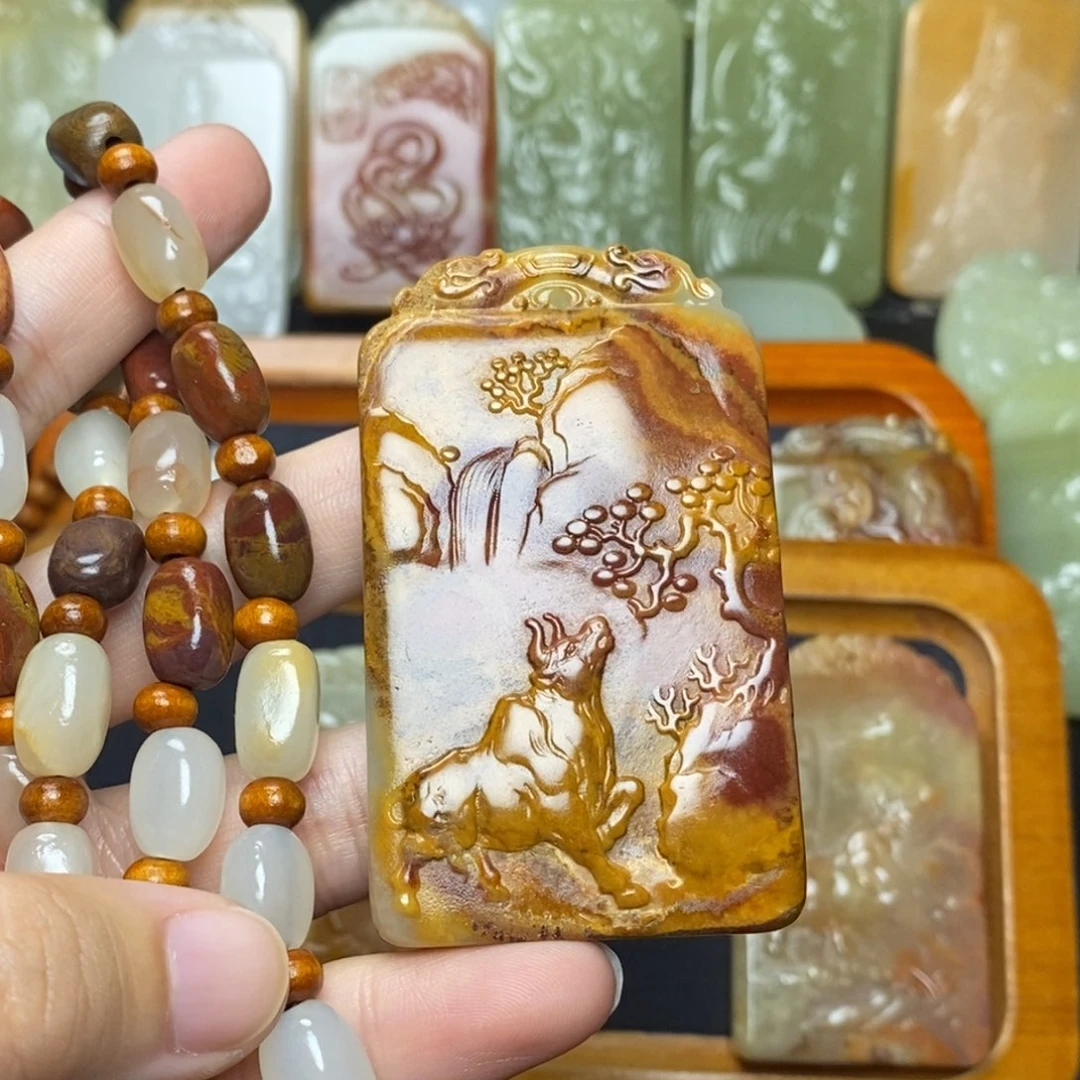 金***元昆仑山料方解石玉