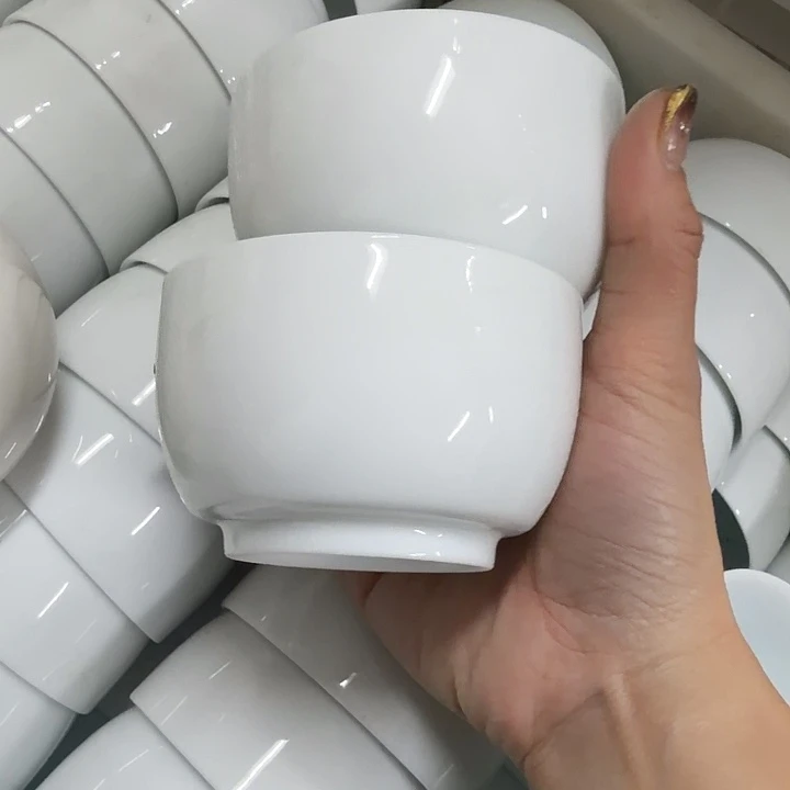 高端羊脂玉系列茶杯两个一组主人杯150