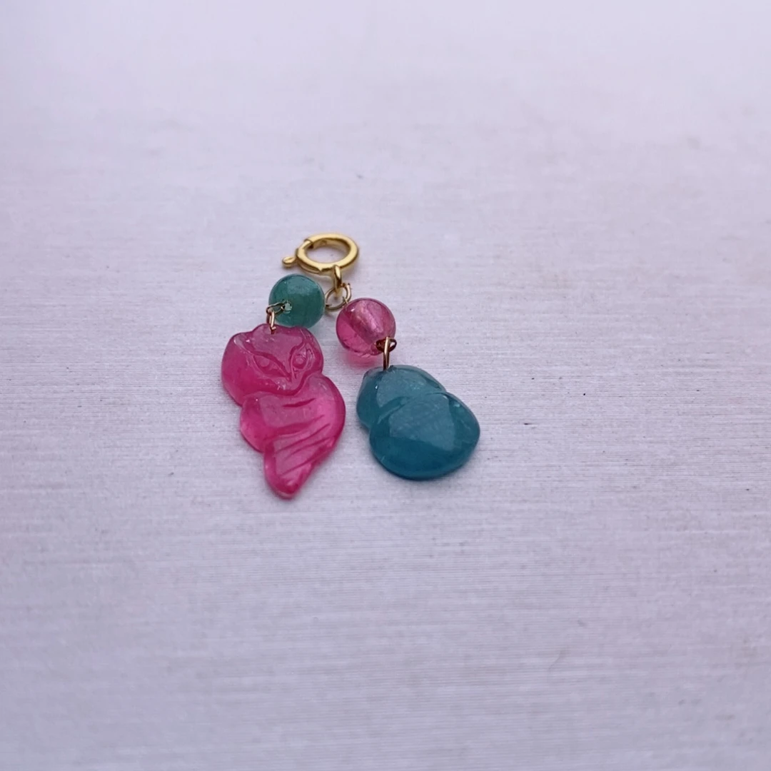 18K金镶嵌小滴溜碧玺碧玺A小滴溜