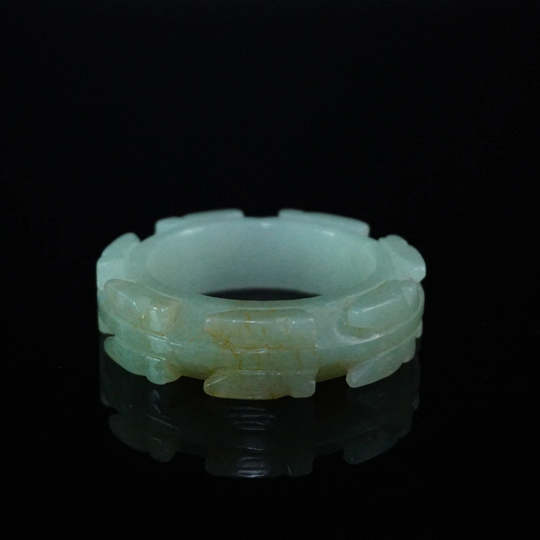 20世纪和田玉蝉型环138897*古玉*传承