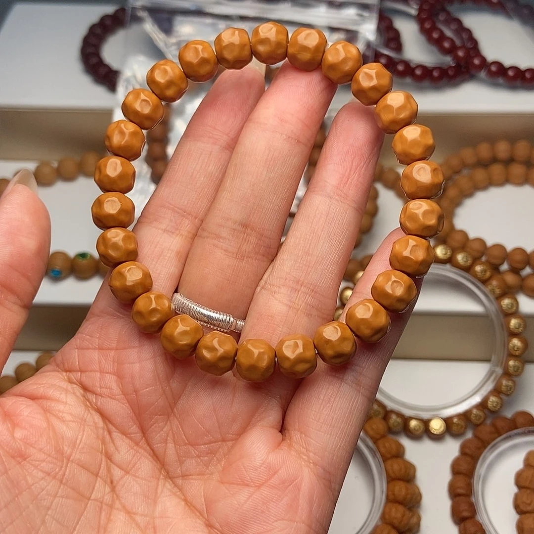 德***行猴头核桃手串奶酪尺寸09