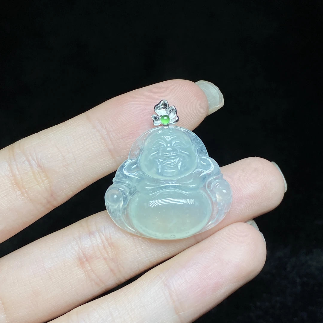【小北好物】18K金翡翠吊坠约23*27mm【多样性发一件】QS27X13711