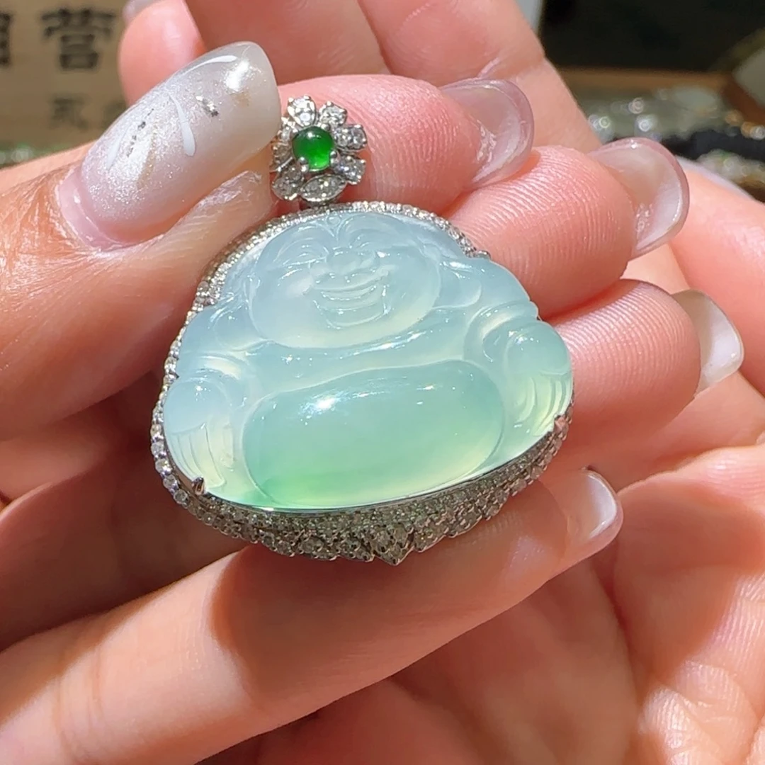 【闪购商品】翡翠颈饰18K金镶嵌缅甸