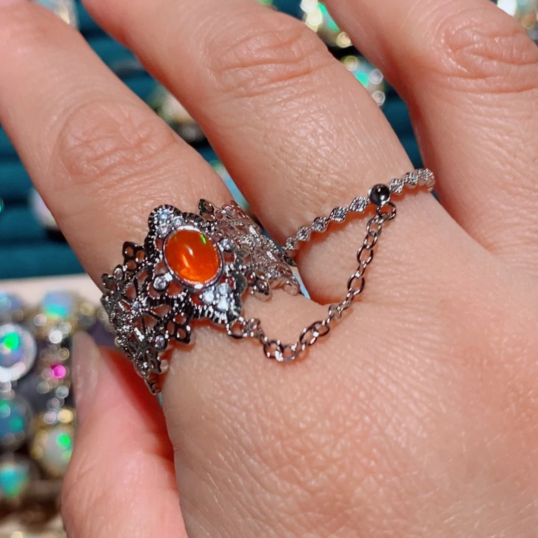 欧泊欧泊戒指合金