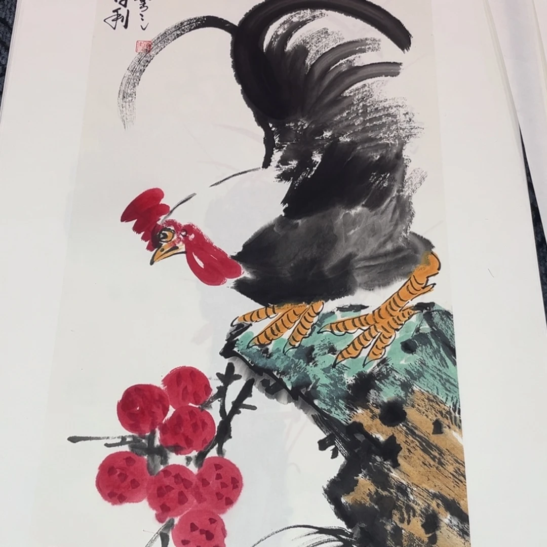 国画四尺四开花鸟