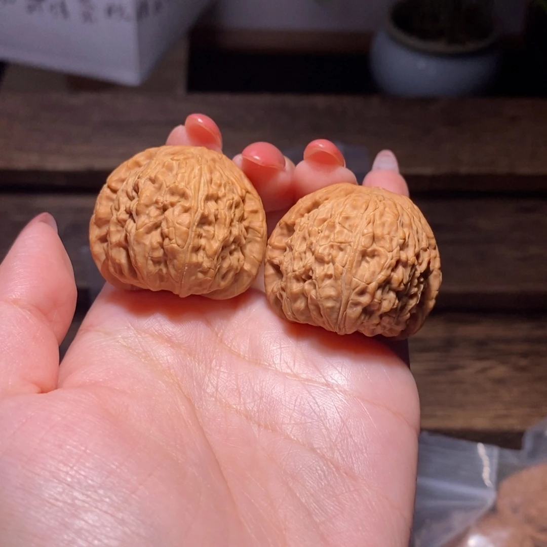 吊坠文玩核桃全品35球白狮子头精品手捻