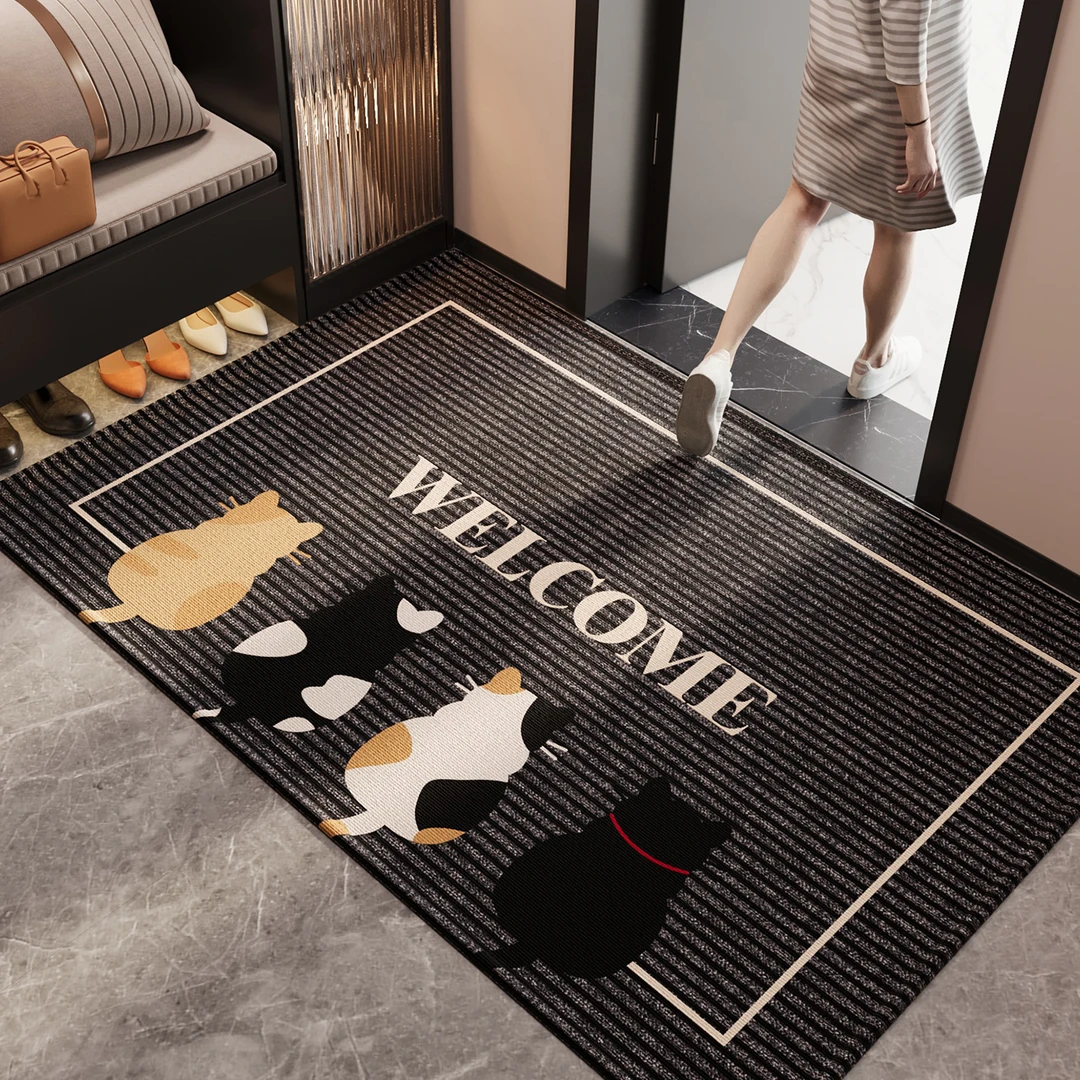 入户门地垫2025新款卡通玄关大门口进门脚垫防滑除尘耐磨耐脏地毯