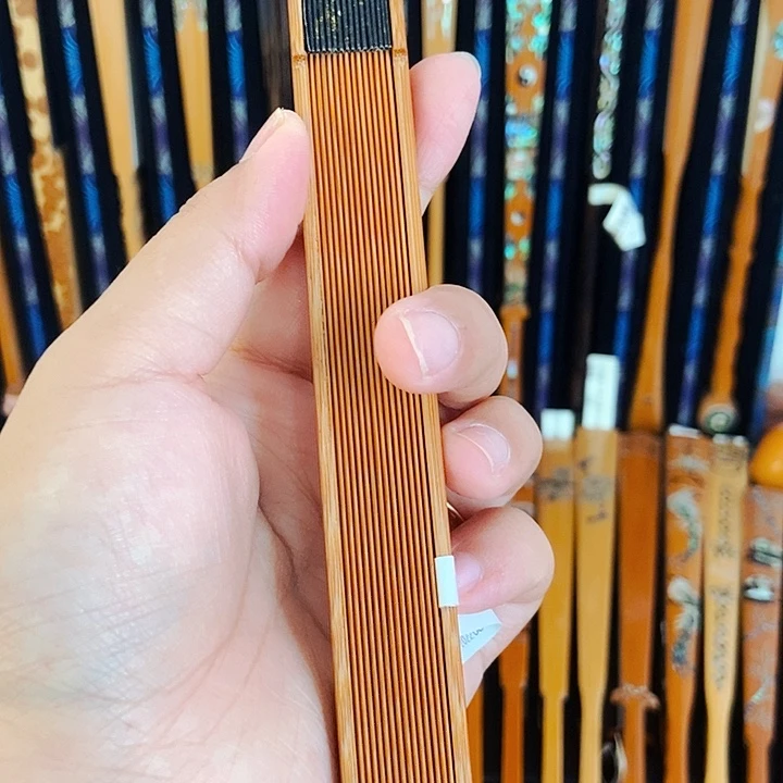 扇子老玉竹双合精工文玩