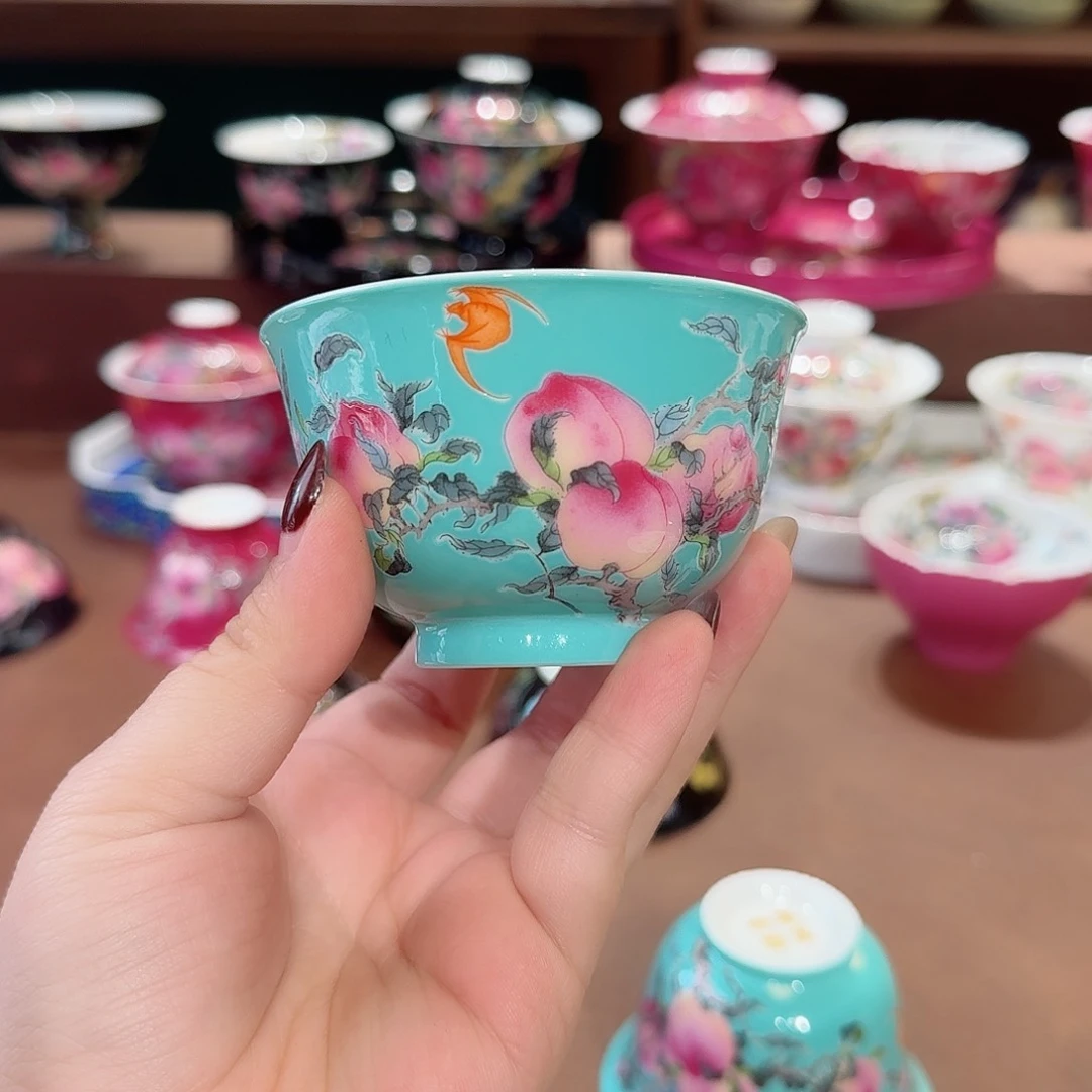 珐琅彩主人杯茶具套装