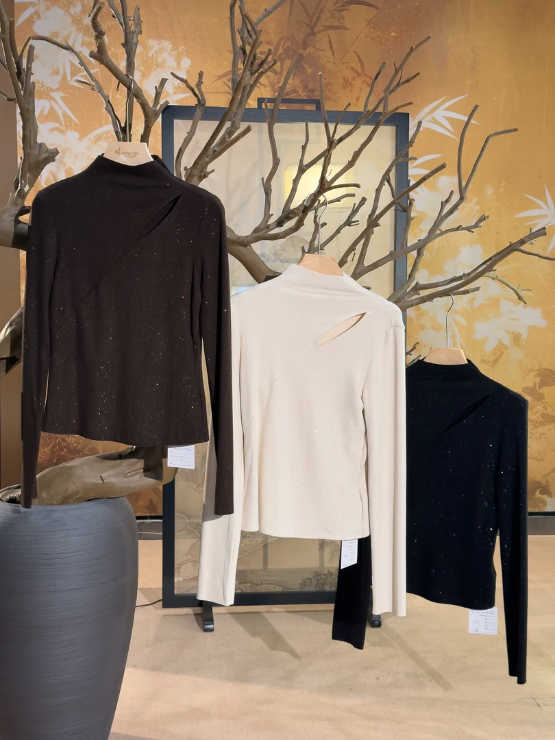 GP【昕妍】  百搭显瘦优雅时尚气质针织打底衫