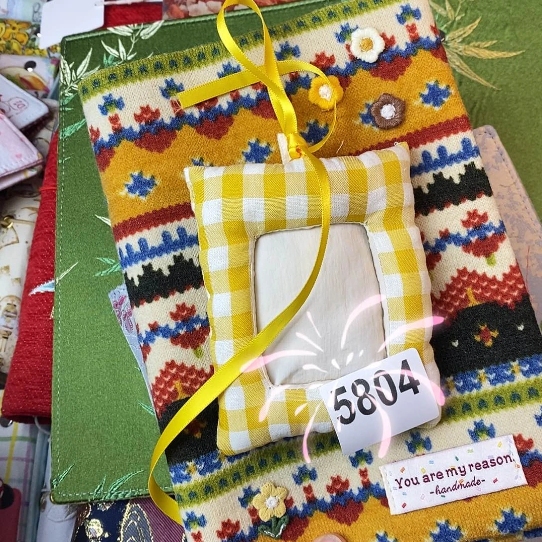 织绣A5活页带空白纸5804