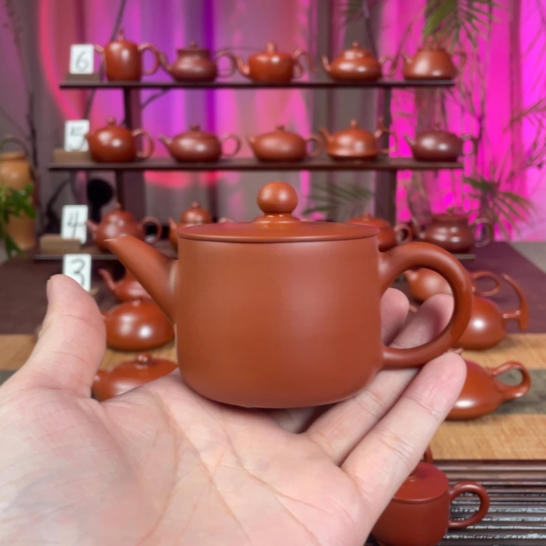梅***菊茶壶紫砂超薄汉瓦120cc