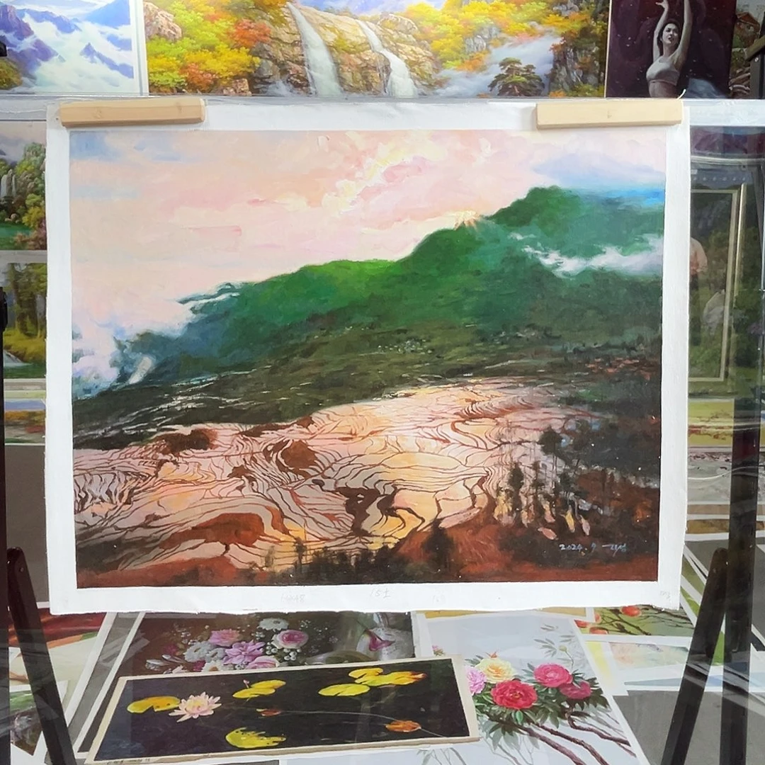 油画朝鲜艺术家63/48
