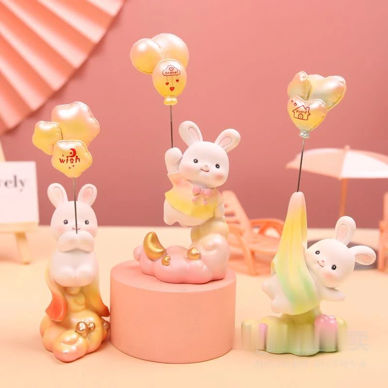 元气满满兔盲盒 节日礼品 萌兔公仔潮玩摆件 六个随机 1件