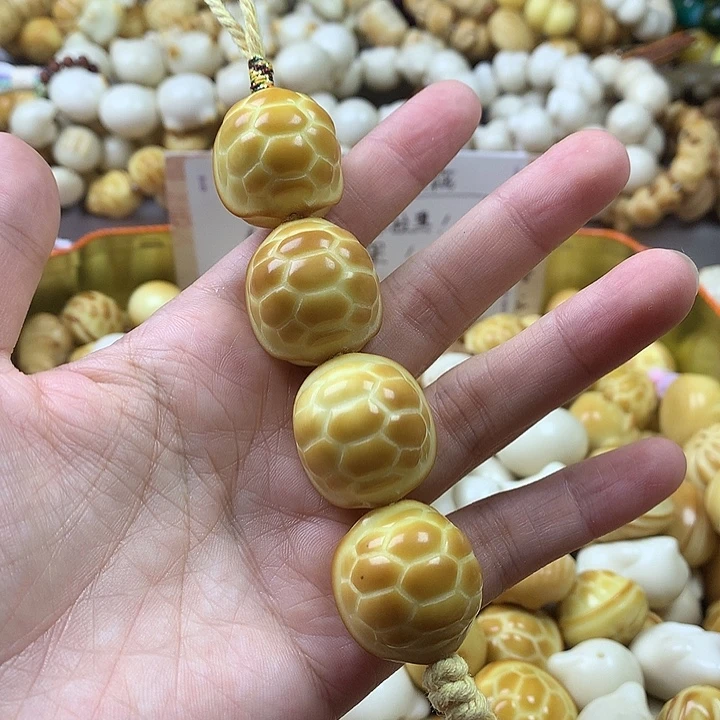 手串菩提根/象牙果象牙果瑕疵富甲 不退不换