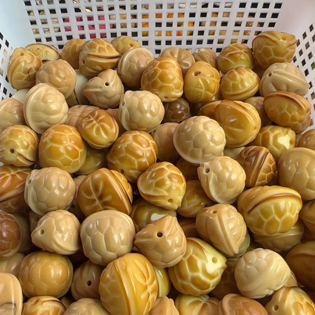 菩提根/象牙果手串微瑕牙果炭烤富甲10颗