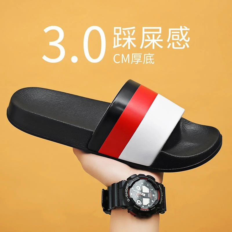 拖鞋男2025新款夏季潮牌防滑耐磨一字拖居家洗澡情侣软底外穿凉拖