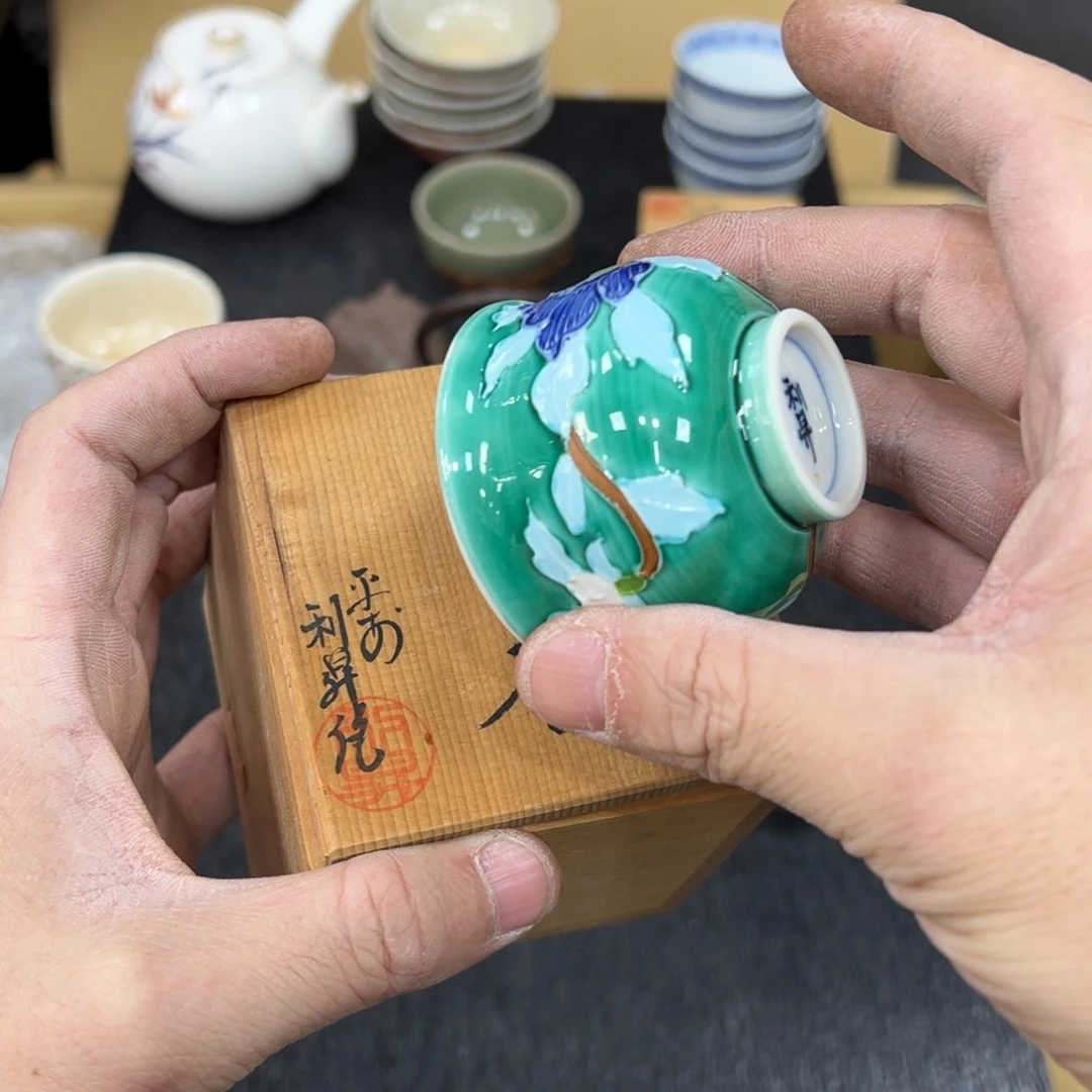 陶瓷日本中古工艺品摆件