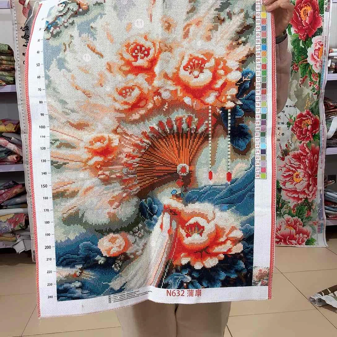 棉十字绣成品出售