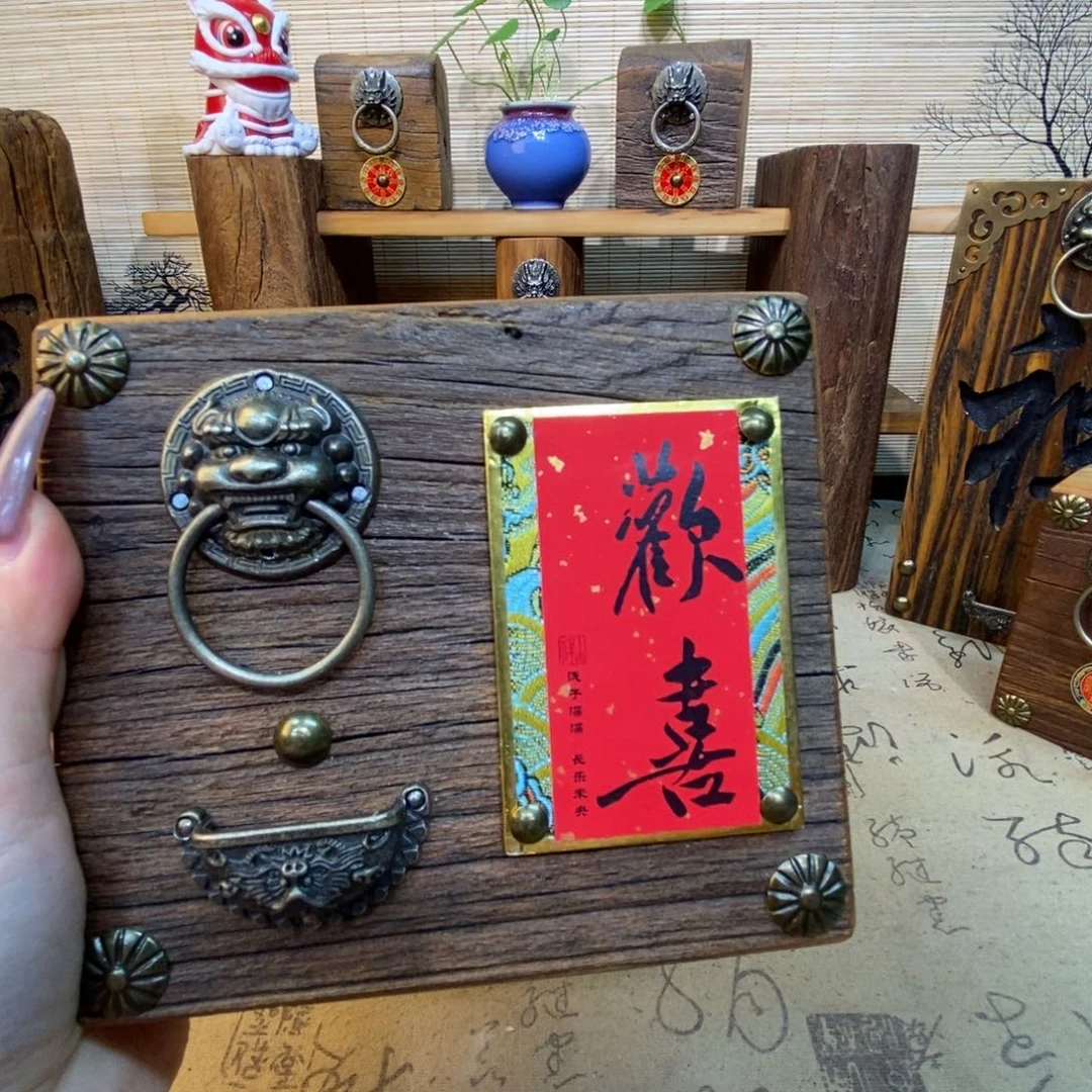 木一物一拍老榆木摆件