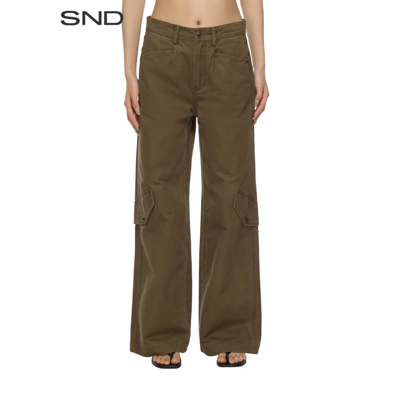 【UN MUTE 设计师品牌】SND AW25 阔腿剪裁工装裤