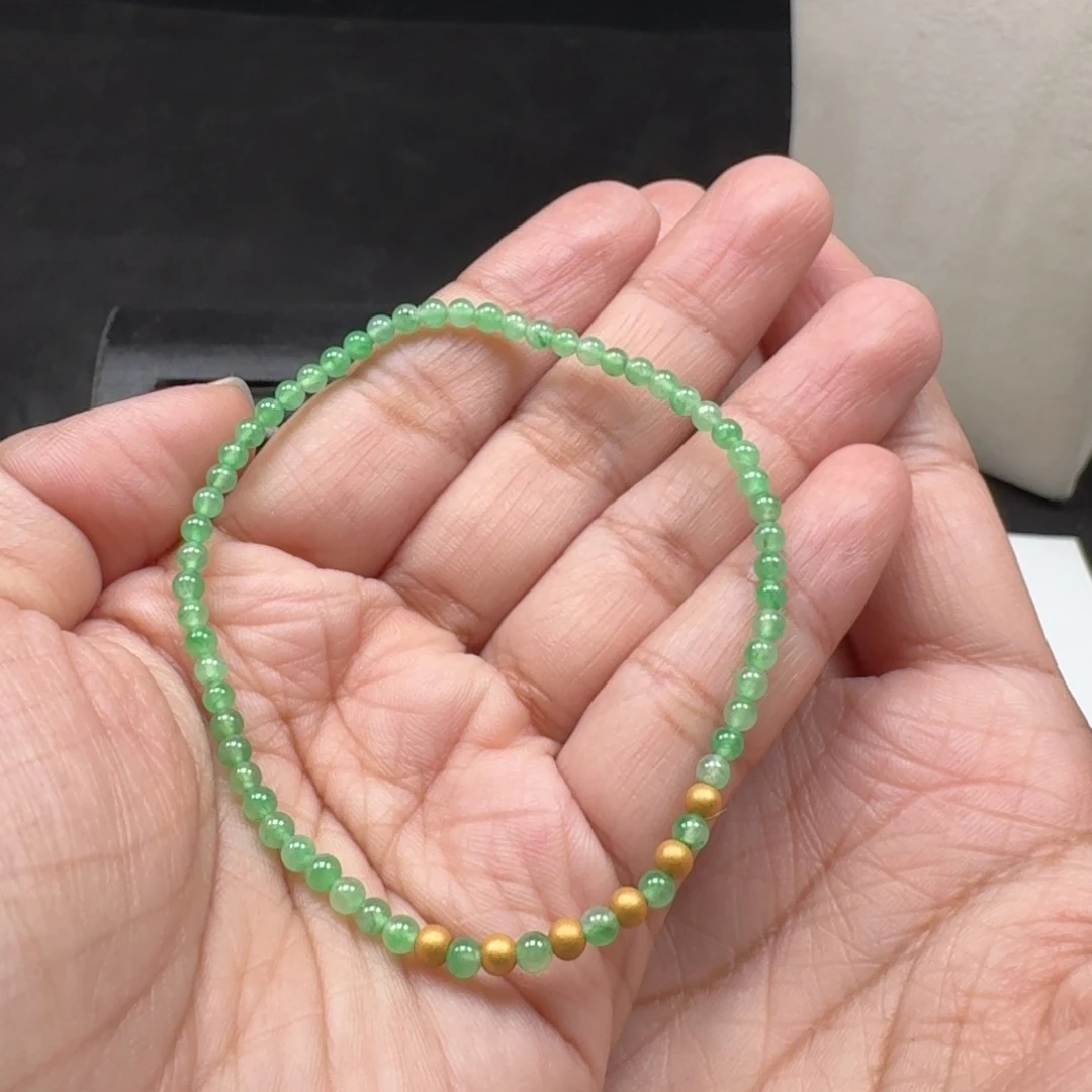 翡翠未镶嵌颈饰小米珠