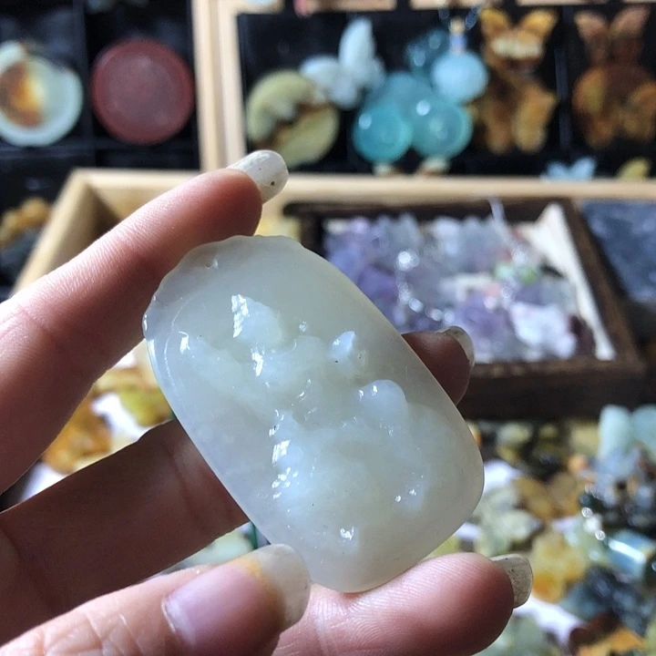 岫玉未镶嵌岫玉挂件