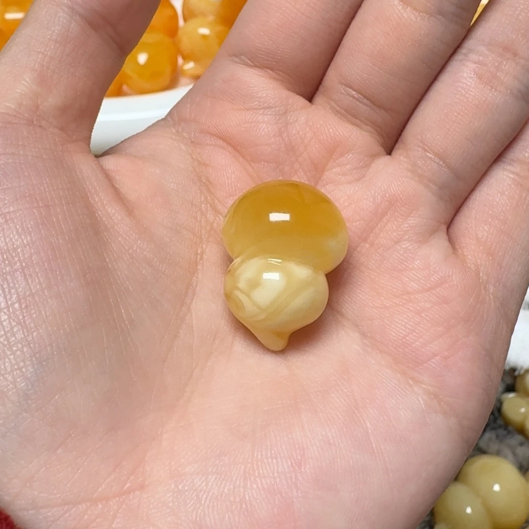 琥珀未镶嵌裸石蜜蜡葫芦