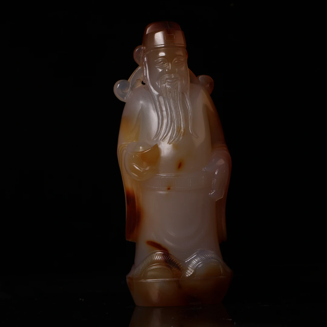 【臻】{库出}玛瑙财神