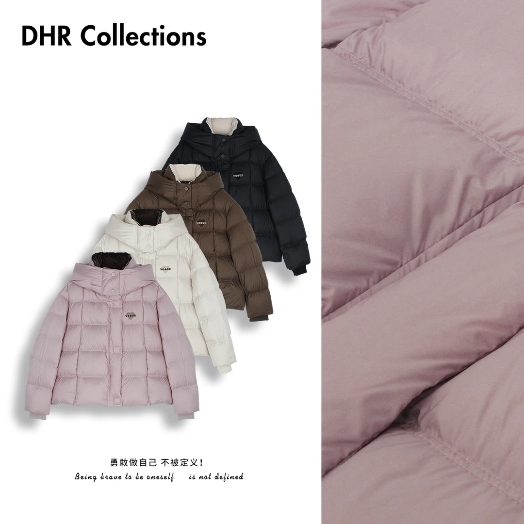 DHR COLLECTTIONS豆豆 冬季厚款连帽保暖羽绒服女-DYTF812