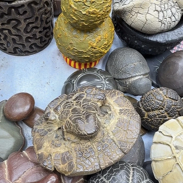 布***～石材龟纹石，玲珑石