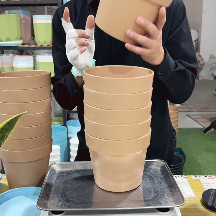 微瑕仿陶口16高14橙色6只无托