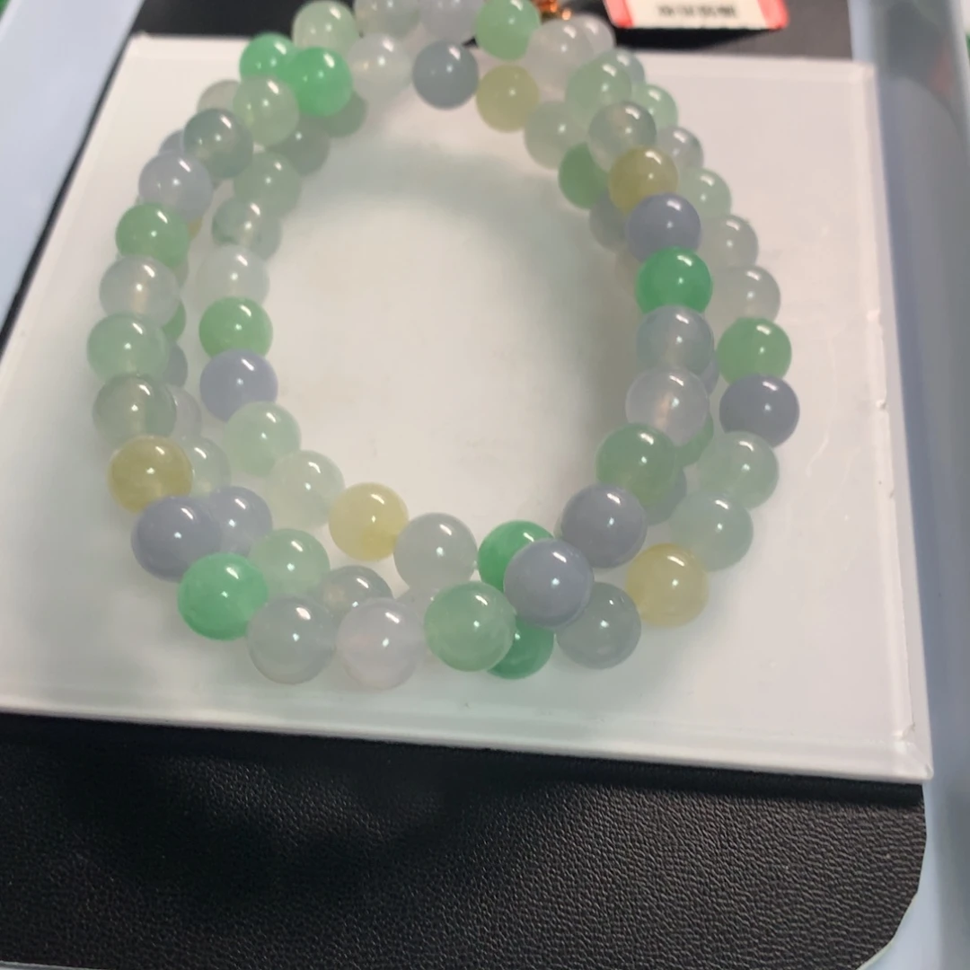 翡翠未镶嵌颈饰项链