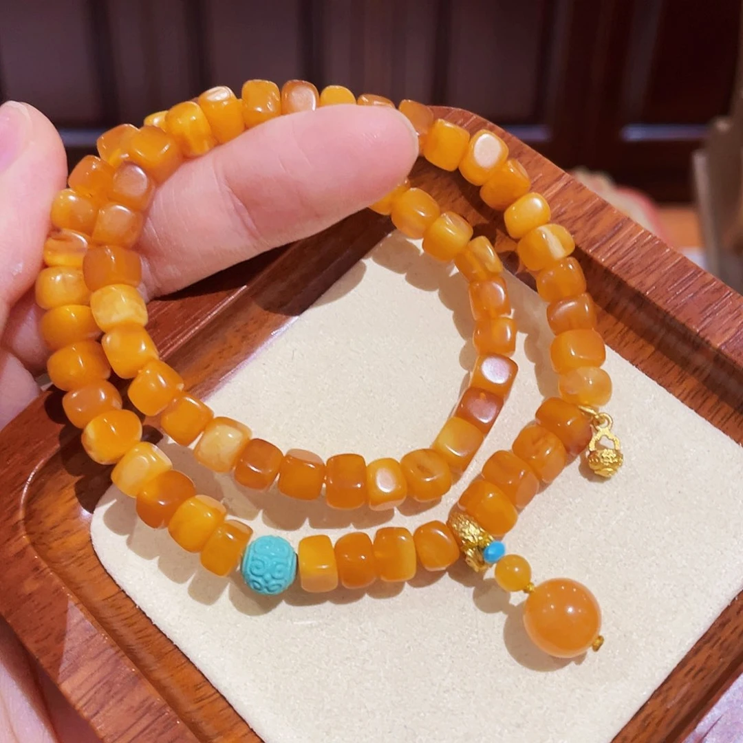 蜜蜡手链未镶嵌手串