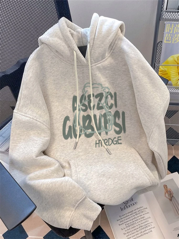 特大码300斤美式oversize连帽卫衣男春秋冬季宽松加绒加厚潮上衣