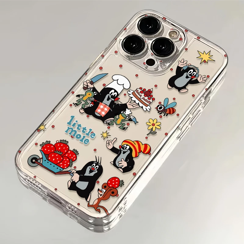 波点蛋糕鼹鼠适用苹果16手机壳iPhone13/15/11软华为vivo小米oppo