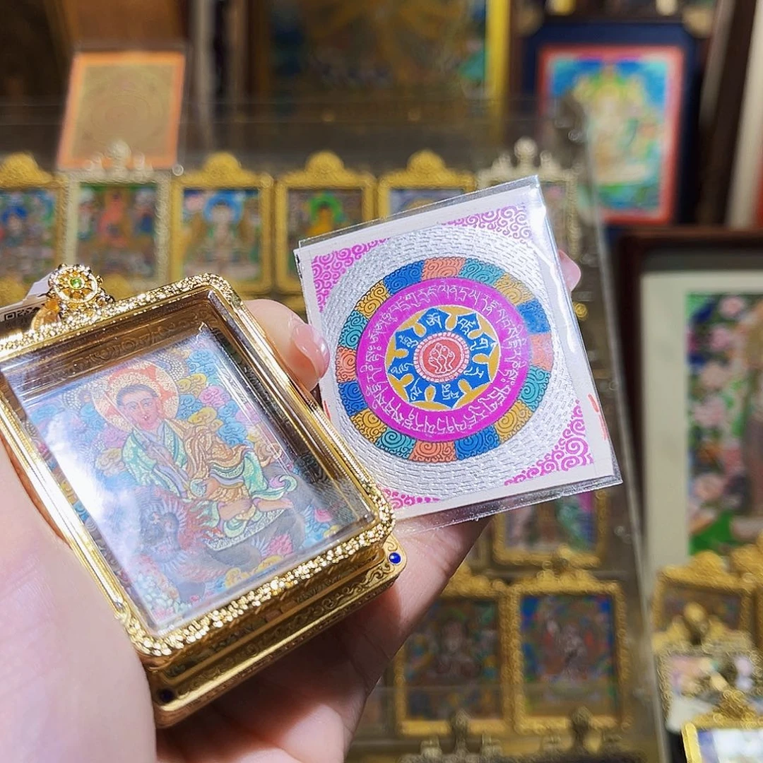 吊坠皓**晧热贡手绘唐卡地藏