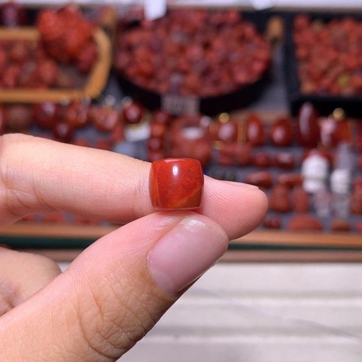 ****飞未镶嵌南红南红玛瑙老型珠