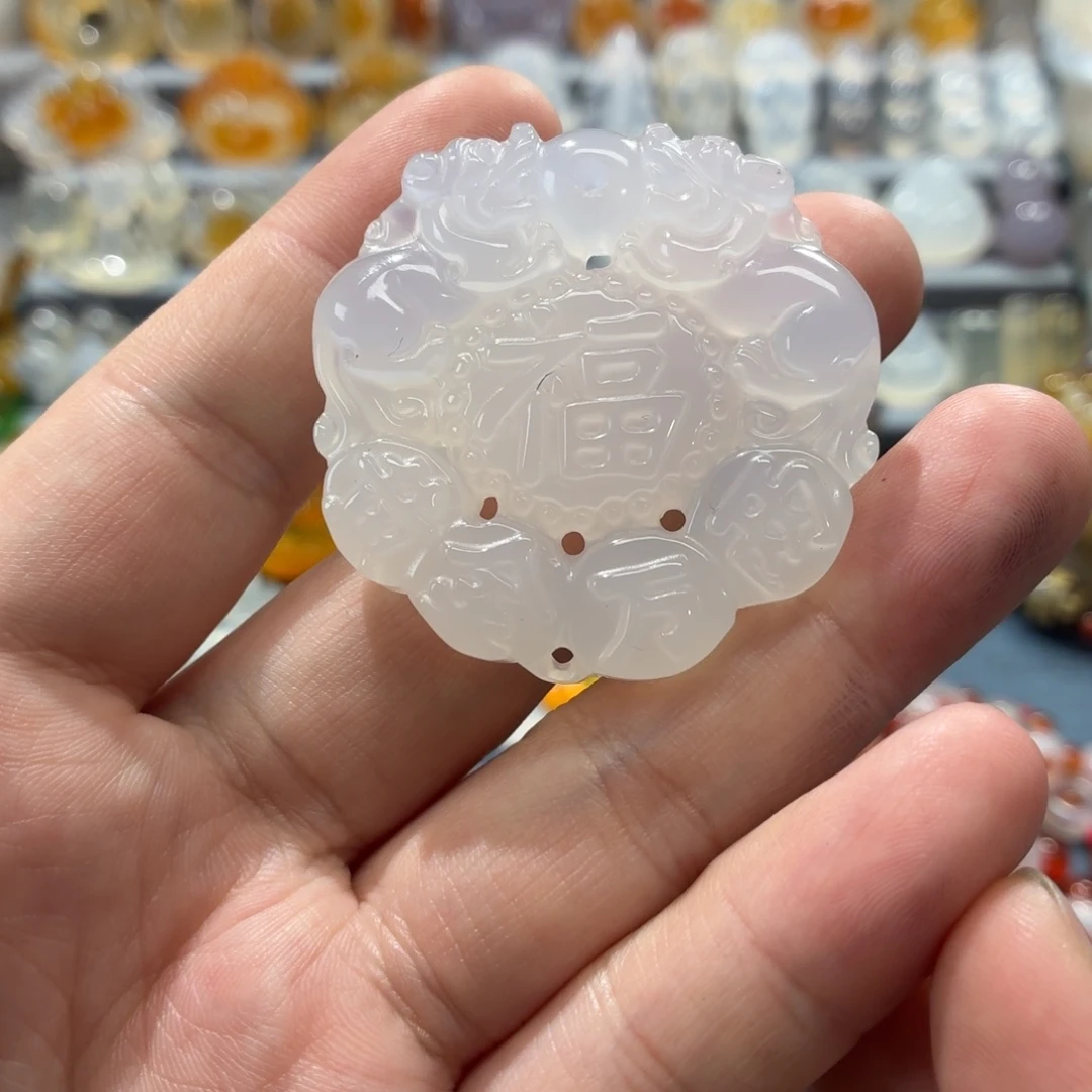 玛瑙/玉髓未镶嵌吊坠(不含链)