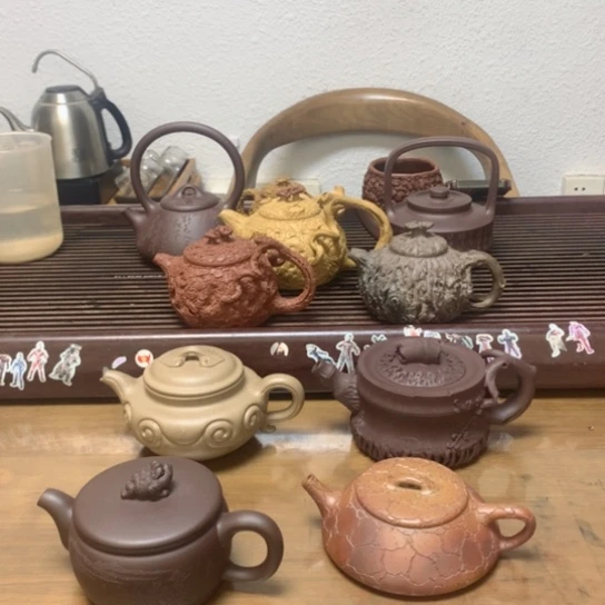 紫砂茶壶莫*柴烧石瓢