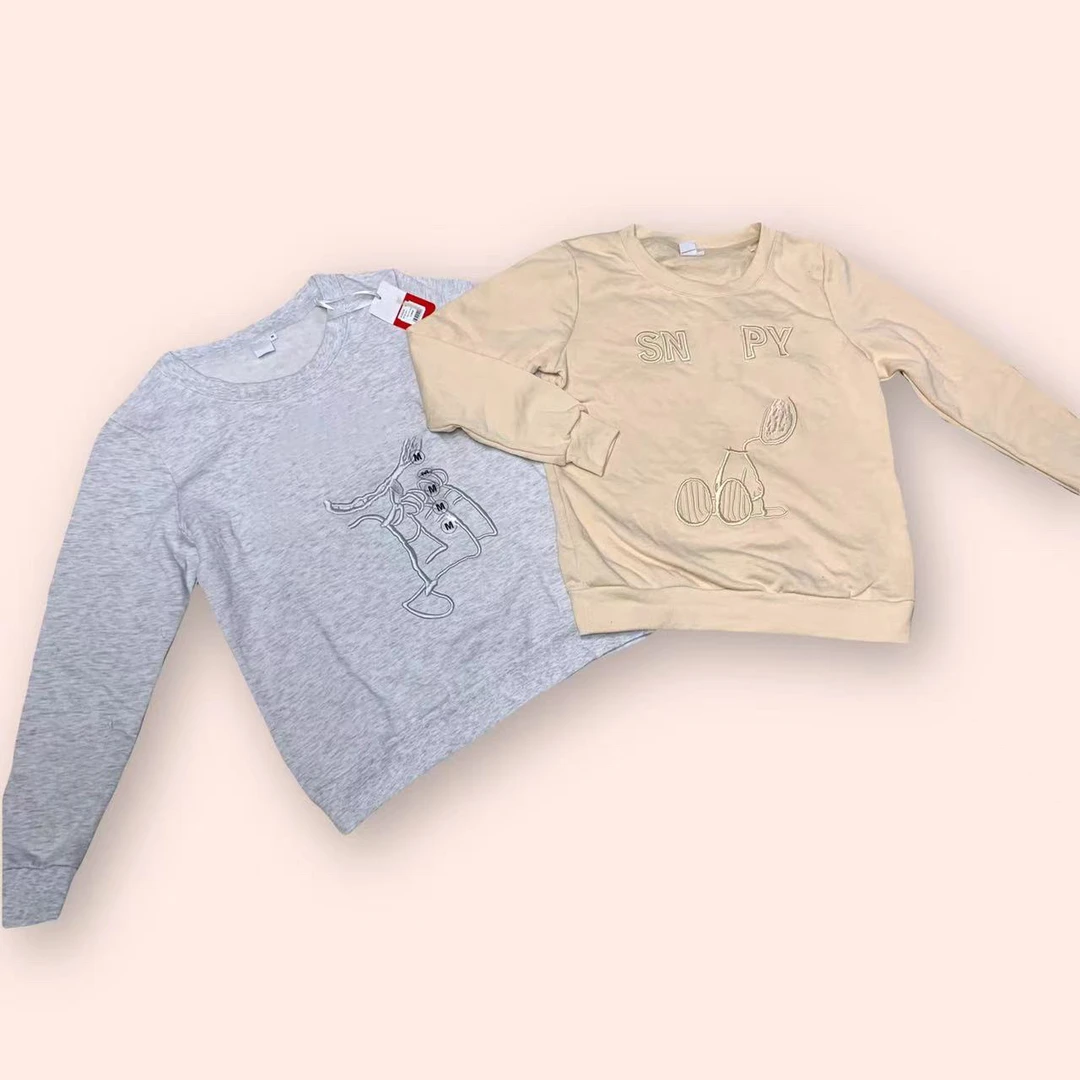 亲子史努狗亮线重工刺绣拉绒卫衣