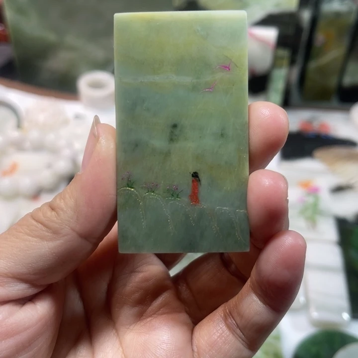 独山玉未镶嵌颈饰