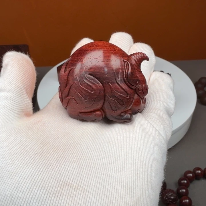 @***）小叶紫檀手串/手链琴料谛听湘工石争