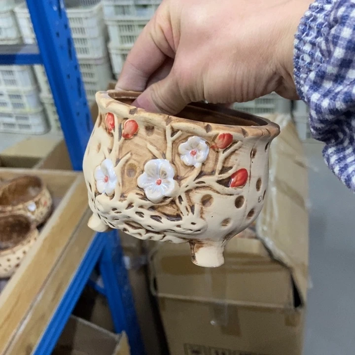 陶瓷花盆单场满9.9发10*7.5