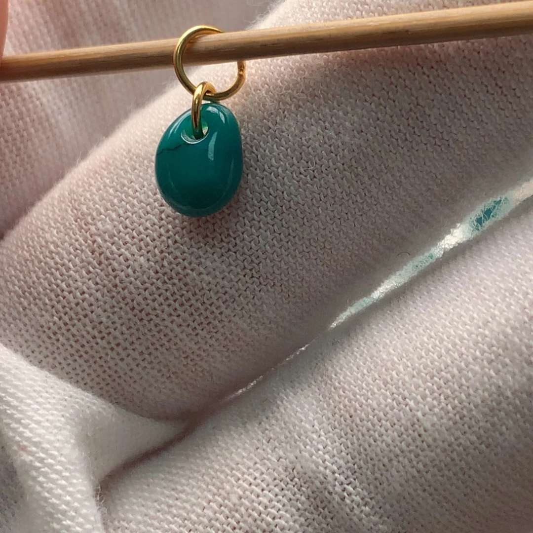 绿松石18K金镶嵌配饰