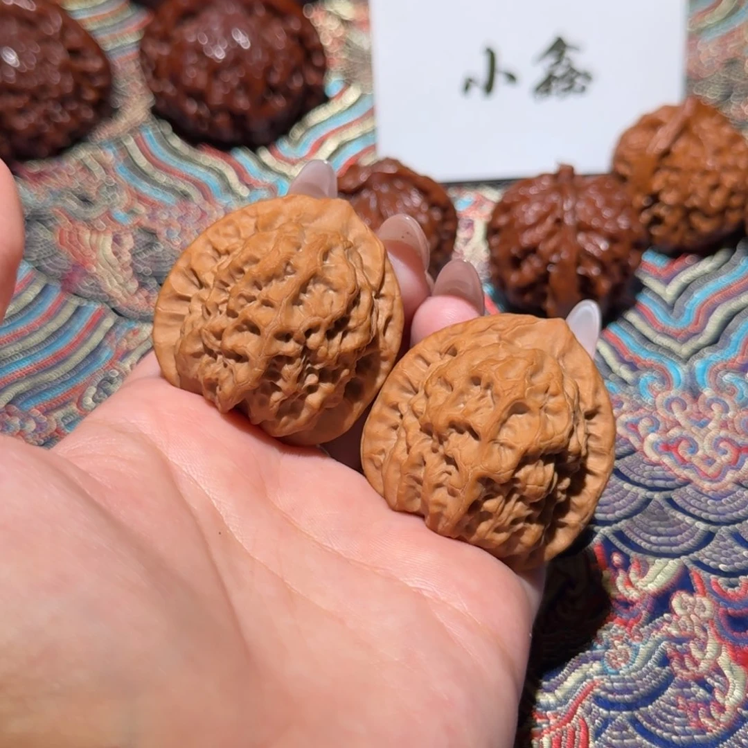 把件核桃1261号40蓟县佛肚文玩核桃