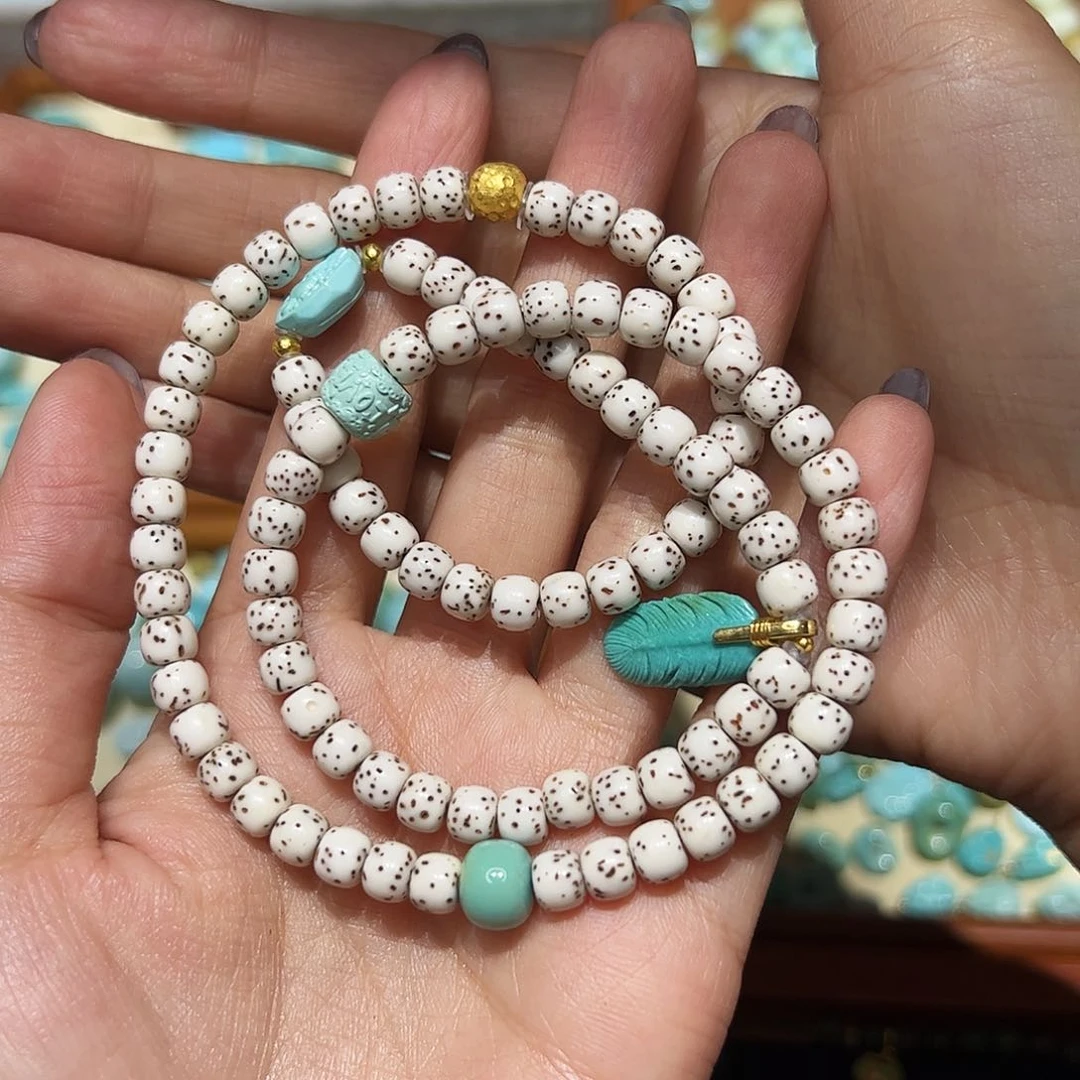 星月菩提手串真*?星月菩提