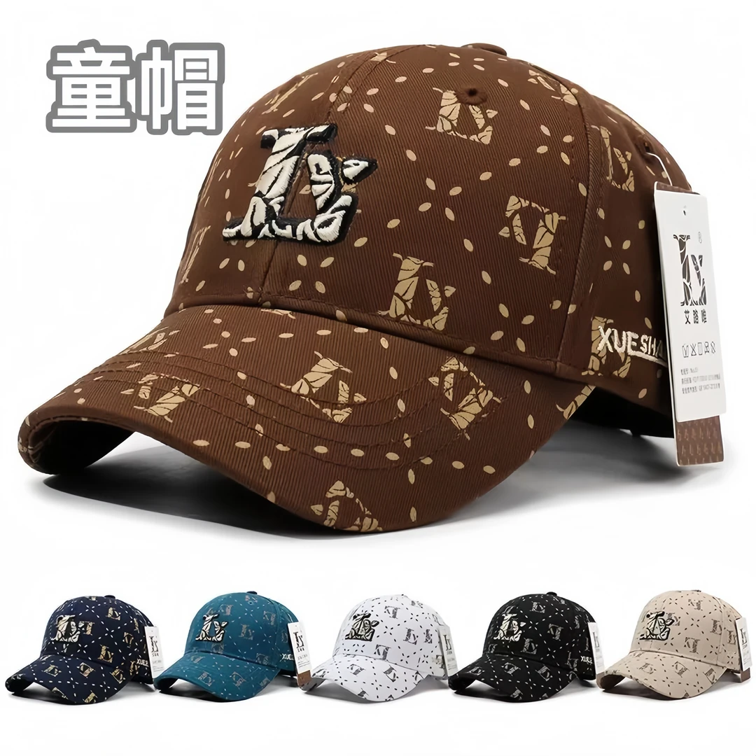 【童帽艾路唯正版】新款刺绣潮流棒球帽男童女童遮阳防晒鸭舌帽韩版