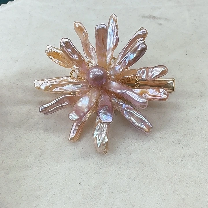 淡水珍珠手绳银S925镶嵌紫*