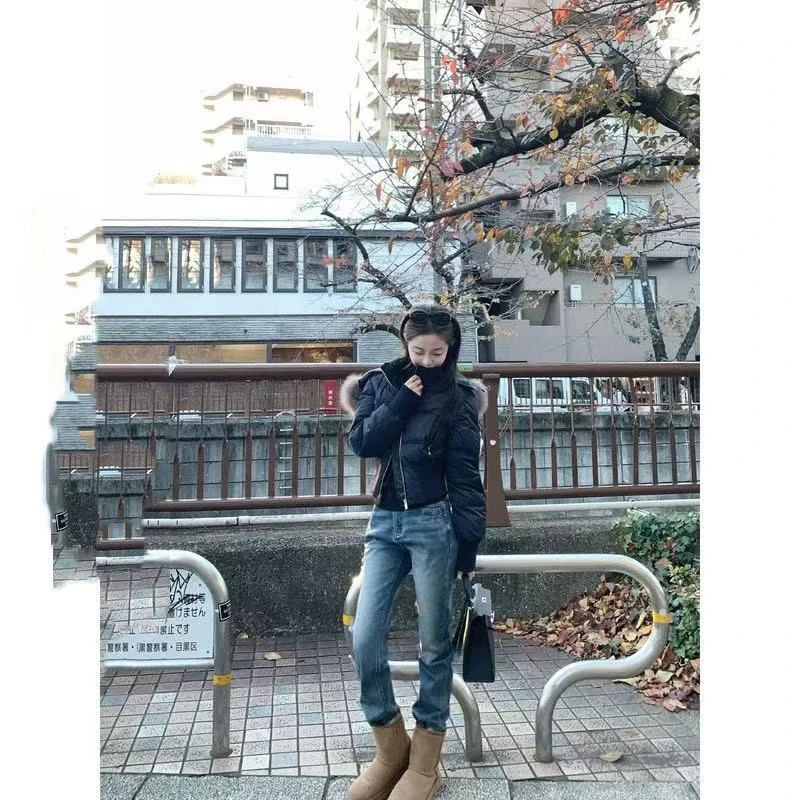 徐秋阳   金标牛仔裤  百搭时尚休闲设计感显瘦显腿长牛仔裤7939